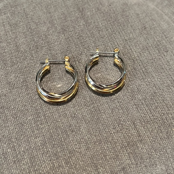 Gold and Silver Earrings - Picture 2 of 13
